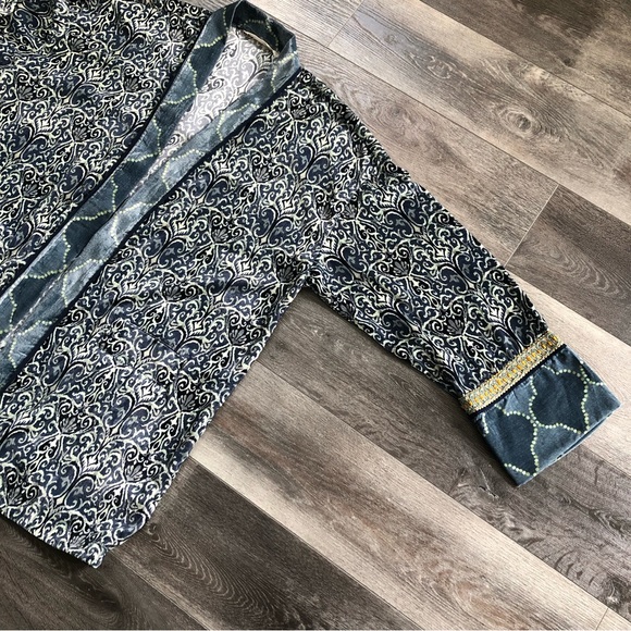 Soft Surroundings Aurora Open Front Mixed Media Tunic XL - Picture 3 of 10